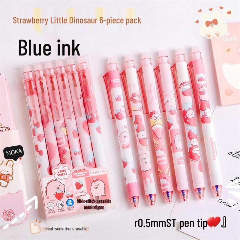 Erasable Cartoon Pens - Press-Activated Set for Students