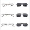 Polarized Rimless Men Clip On Sunglasse Glasses Narrow Clip-on Lenses Women Anti-glare Sunglasses UV400 Goggles New In