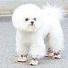 4Pcs Pet Shoes Anti-Slip Protect Paws Soft Lining Windproof Drawstring Design Comfortable To Wear Anti-Dirty Small Dog Teddy Shoes