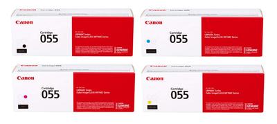Canon Cartucho de tóner 055 Tóner estándar Juego de 5 Producto nacional original (KCMY+K) (2 Negro, Cian, Magenta, Amarillo)