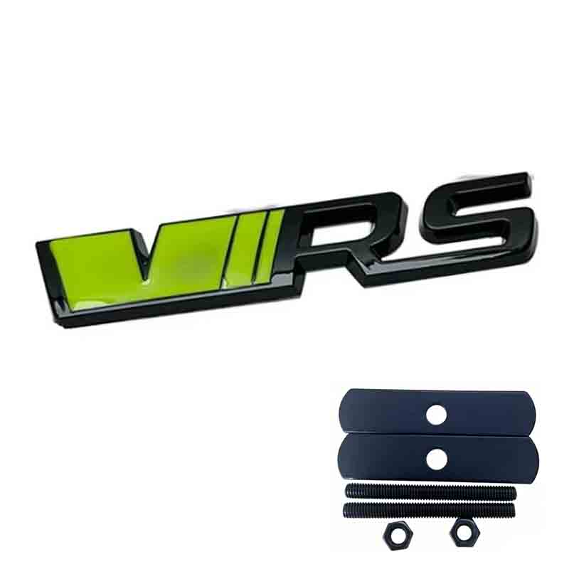 3D Metal VRS Sticker Car Styling for VRS Octavia Elroq Fabia Rapid Superb Kodiaq Front Grille Emblem Rear Trunk Decals