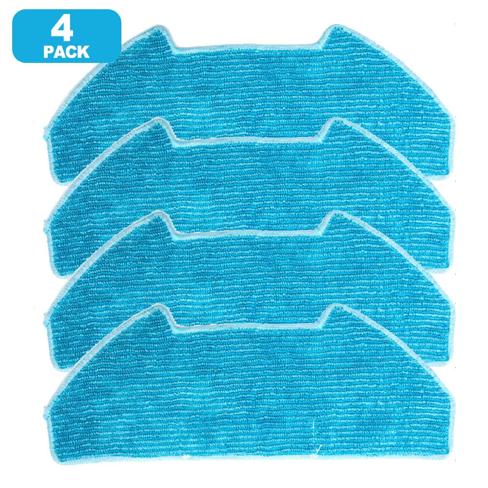 4/10 Pack Mop Cloth Kit Compatible For-Vozascly R10 Robot Vacuum Cleaner Accessories With Mapping Washable Reusable Mop Cloth