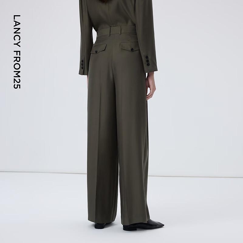 LANCY Yang 25 Series Cupro Blend Commuter Pants