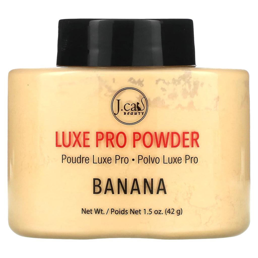 J.Cat Beauty Luxe Pro Powder, Lpp101 Banana, 42G(1.5Oz)