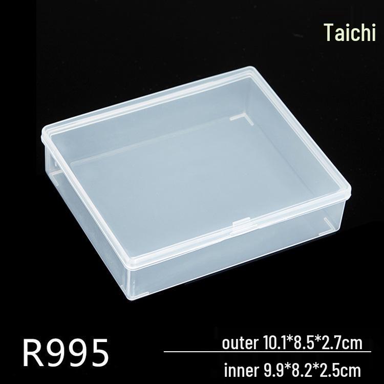 Rectangular Transparent Plastic Storage Box for Accessories and Screws