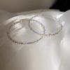 Glänzendes buntes Kristallarmband, elastischer, dehnbarer Armreif, süßer Schmuck