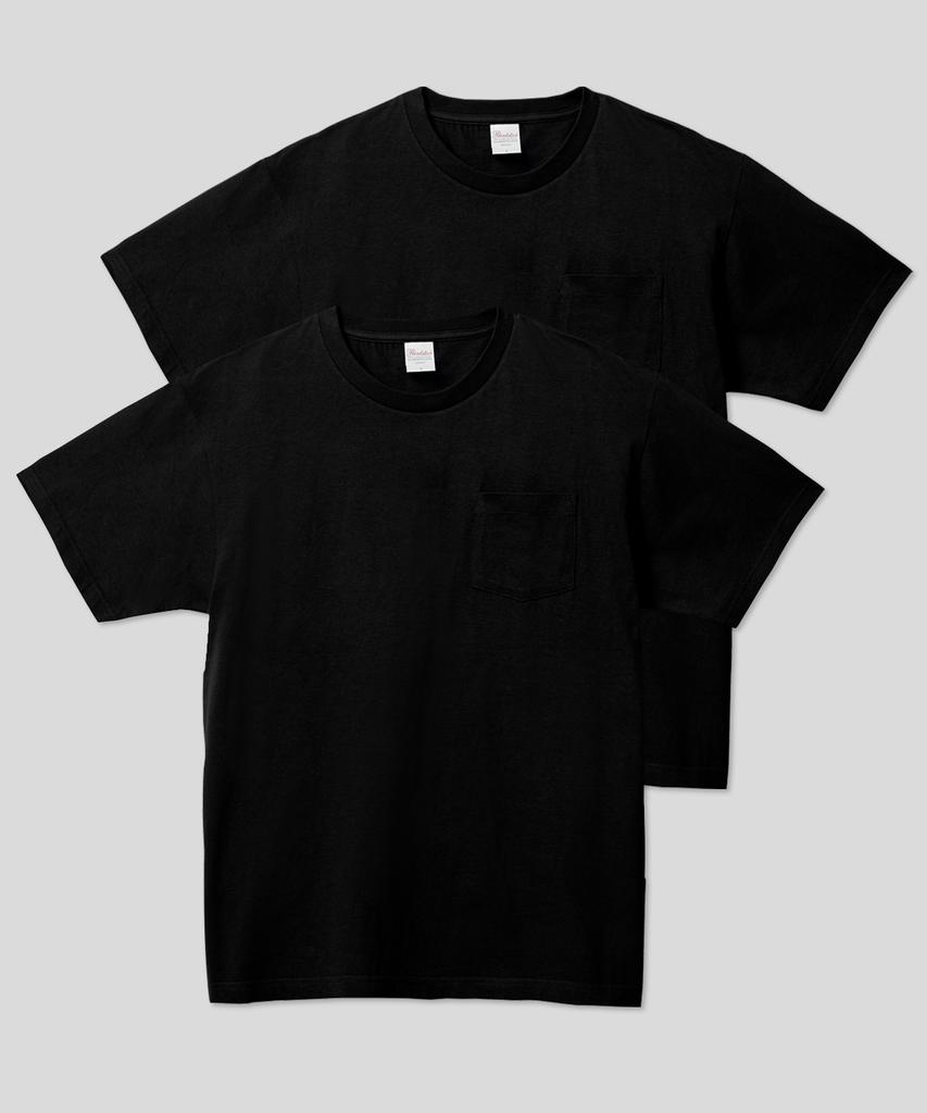 Peulinteuseuta [2Pack] 17-Count Basic Pocket Plain Short Sleeve T-Shirt