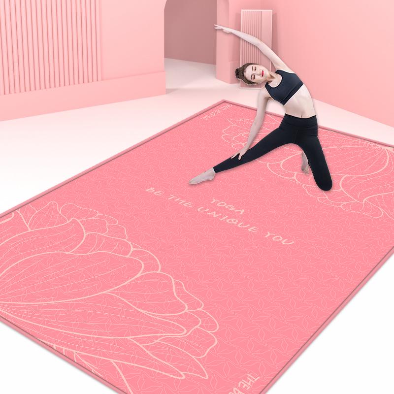 

Нескользящий амортизирующий коврик для йоги и фитнеса - очень длинный и широкий для мужчин и женщин 80x160 cm