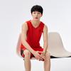 Anta Loose Fit Color Block Tank Top And Elastic Shorts Casual Sports Set Men sets Classic-Red Basic-Black 152451212-3