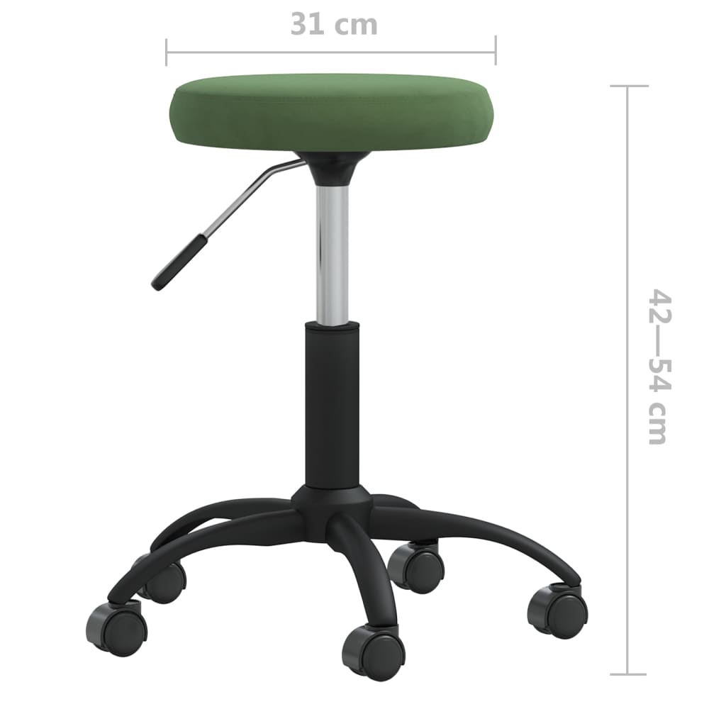 Vidaxl Dining Chair, Dark Green, Upholstered In Velvet