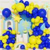 Royal Blue Balloons Garland Kit Yellow Balloon Arch Baby Shower Gender Reveal Wedding Anniversary Kids Birthday Party Decoration