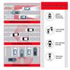 BSD Car Alarm System Sensor Blind Spot Detection Side Mirror 24ghz Microwave Radar Warning Security