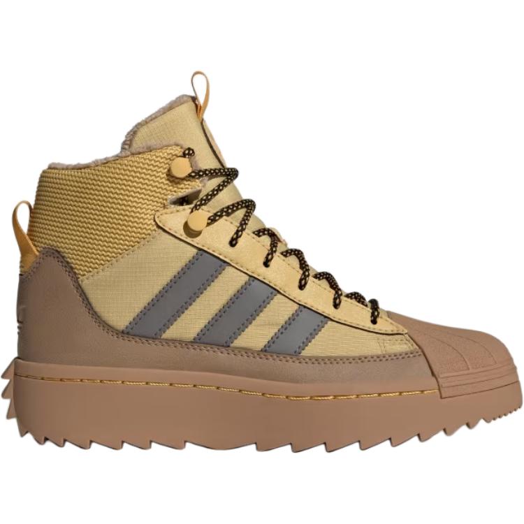 Adidas Superstar Winter Trek Boot J Oat Charcoal Kids Sneakers Tan Core-Black ID1021
