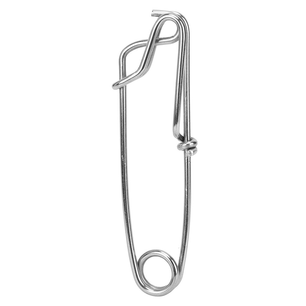 10Pcs Stainless Steel Longline Branch Hangers Snap Clip Tuna Clamp Fishing Tackle 2.6X100mm