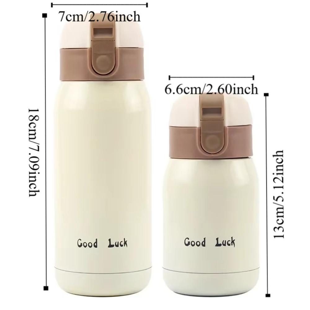 200ml/350ml Insulated Cup 304 Stainless Steel Water Bottle Cute Vacuum Handy Cup  Home Office