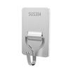Stainless Steel Adhesive Wall Hook - Strong, Traceless, Load-Bearing for Kitchen & Clothing