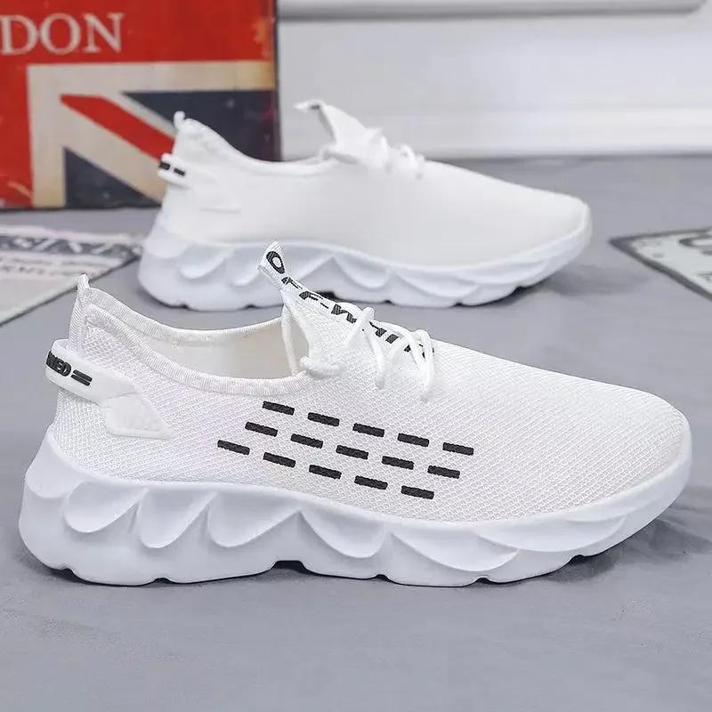 

v Fashion Men Sneakers Mesh Casual Shoes Lac-up Men Shoes Lightweight Vulcanize Shoes Walking Sneakers Zapatillas 39