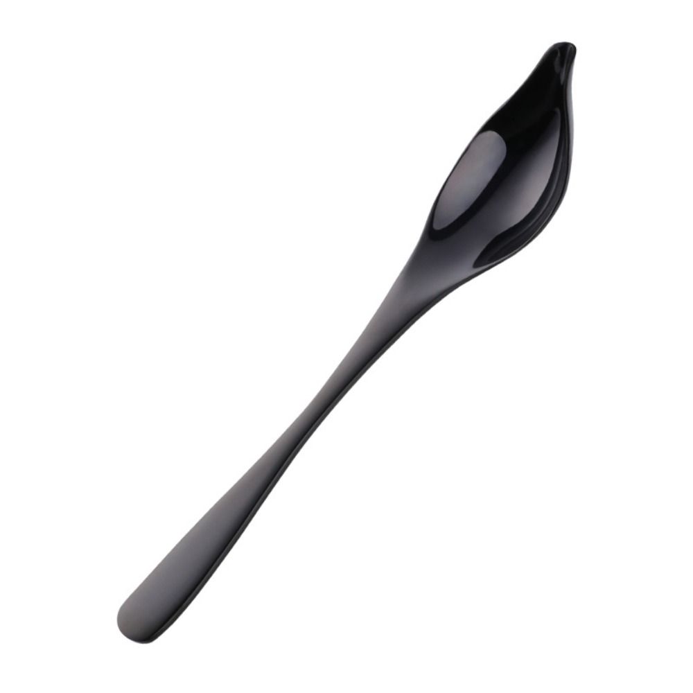 DIY Stainless Steel Saucier Spoon Baking Tool Honey Sauce Metal Spoons Tapered Spout Colorful Decorating Spoon