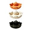 Candy Storage Dish Halloween Pumpkin Tray, Bat Relief Holder, 3D Printed Retro Face Bowl Desktop Bowl, Spooky Tabletop Ornament for Party Decor Window