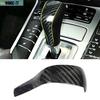 For Porsche Cayenne 958 2011-2017 Carbon Fiber Style Gear Shift Knob Cover Trim