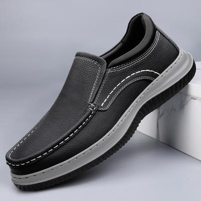 Mode Klassische Herren Slipper Freizeitschuhe Herren Echtleder Loafer Allround Herren Businessschuhe Männliche Bequeme Outdoor Schuhe