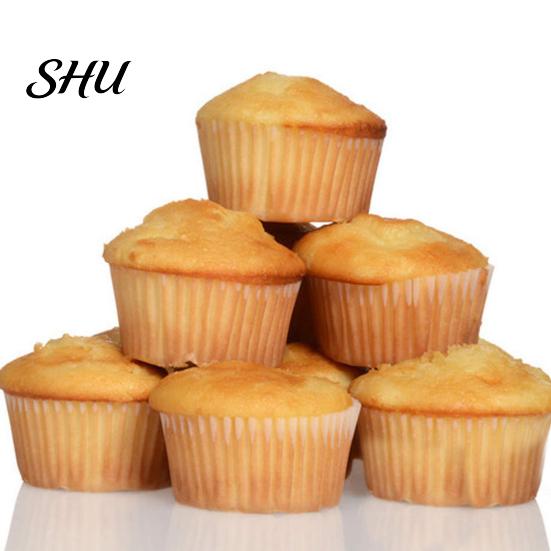 Greaseproof Muffin Paper Liners 200Pcs Cupcake Baking Cups Food Easy Release Cake Trays Grade BPA Free Non-stick Oil-proof