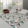 Living Room Coffee Table Carpet Striped Graphic Floor Mat Household Living Room Large-area Laying Soft Floor Mat