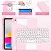 Samsung S10 Lite/S9 FE Tablet Case with 360° Rotating Magnetic Leather Cover and Wireless Bluetooth Keyboard