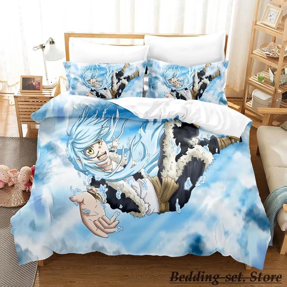 Time I Got Reincarnated As a Slime Bedding Set Single Twin Full Queen King Size Bed Set Adult Kid Bedroom Duvetcover Sets Anime