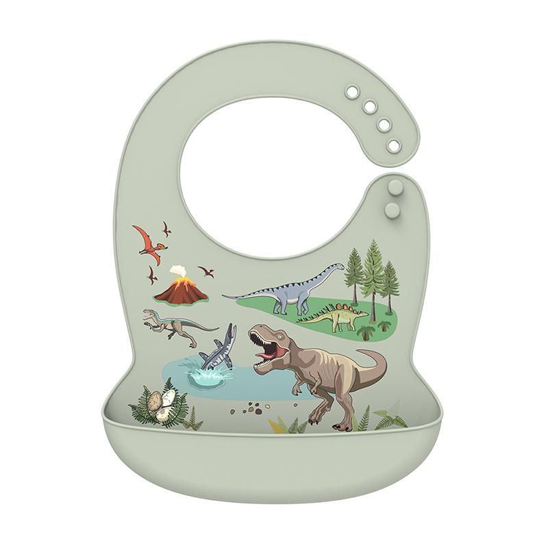 Babero de silicona para bebé, Baberos impermeables con forma de plátano para Saliva, delantales comestibles suaves para alimentación de recién nacidos con dibujos animados, bufanda para eructar ajustable para bebé