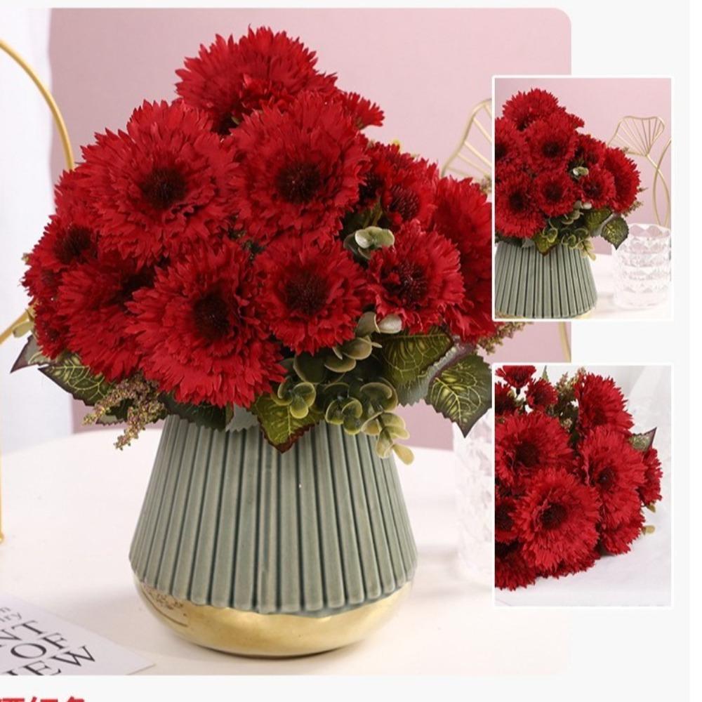 Silk Artificial Gerbera Bouquet 30cm Simulation Plant Decor Fake Sunflower Gerbera  Photo Props