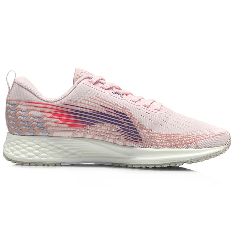 Li Ning Red Hare 4 V2 Slip Resistant Abrasion Resistant Low Top Running Shoes Women's Pink ARMQ012-8