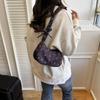 1Pcs Cute Flower Bow Print Canvas Shoulder Bags New Korean Girl Handbags Outdoor Travel Women Keys Phone Messenger Bag