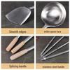 FATTBAO Stainless Steel Wok Spatula and Serving Ladle