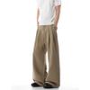 American street retro solid color drape trousers men's trendy brand loose wide-leg casual versatile old money style trousers