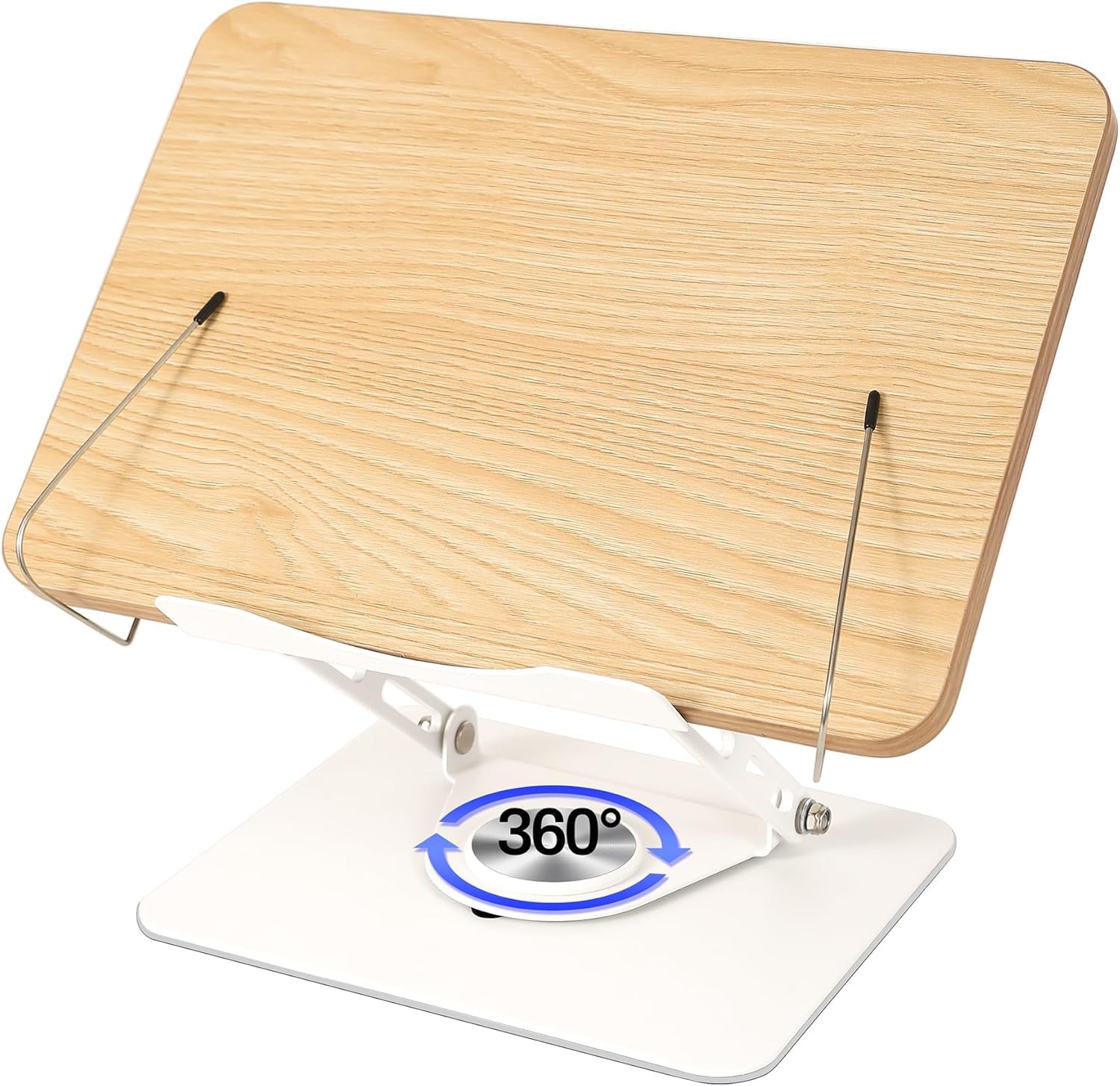 

Portable Laptop Book Adjustable Angle and Ergonomic Heat Improves Improves Back Pain and Compatible with and for and Recipe Books Stand, Stand, 360°