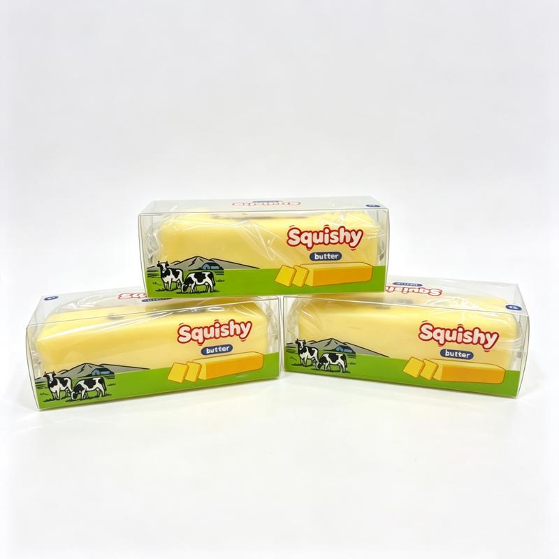 Wax Butter Cheese Toy Crispy Wax Slow Rebound Decompression Toy Bounce Portable Sensory Toy Soft Toys For Home Decoration