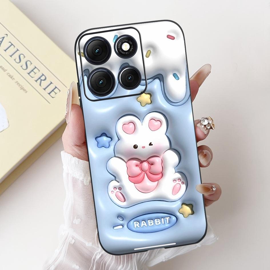 Shockproof Cover For Motorola Moto G86 Power Case Cute Cartoon Rabbit Soft Silicone Phone Cover For Moto G56 G 86 G86Power Funda