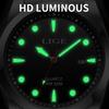 LIGE New Luxury Mens Watch Casual Fashion Quartz Wristwatches Sports 50M Waterproof Luminous Calendar Watches Men Gifts Reloj