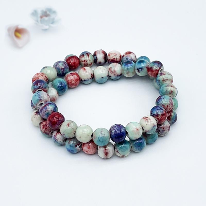 Jingdezhen Keramikarmband: Neuer chinesischer Stil handgefertigter Perlenring