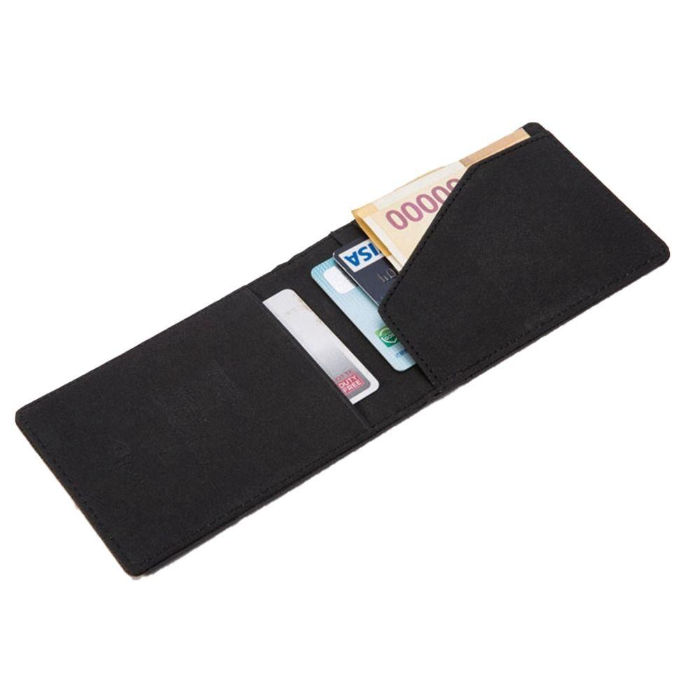 Korean Style Men's PU Leather Wallets Short Money Clip Wallet Fashion   Shopping