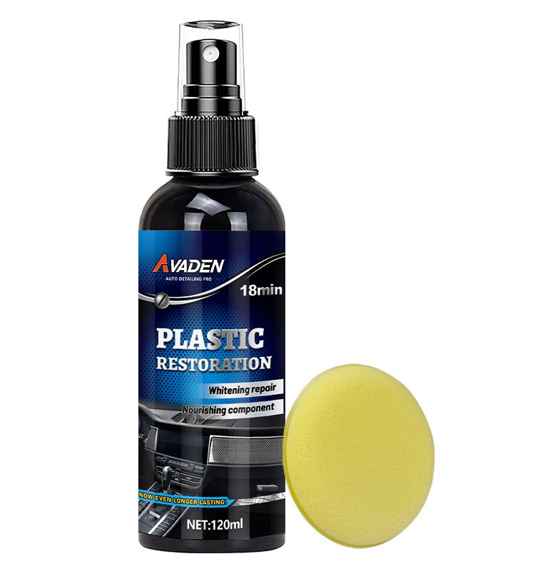

Car Interior Restorer Spray - Plastic/Leather UV Guard, Anti-Fade & Scratch Shield with 90D Protect