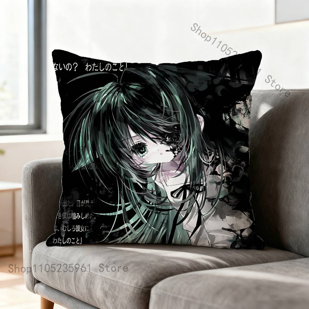 Saya No Uta The SSong of SSaya Pillowcase for Sofa Room Office Decor Printing Protector Cushion Cover Valentine gift Custom