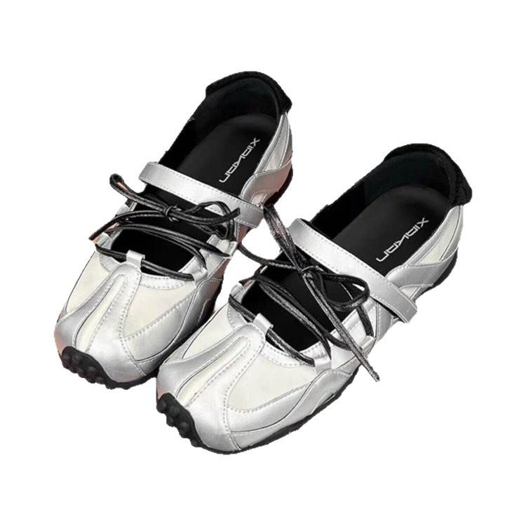 5cm inner height increase Mary Jane women's shoes summer 2025 new versatile casual sports shoes ballet shoes trendy girl