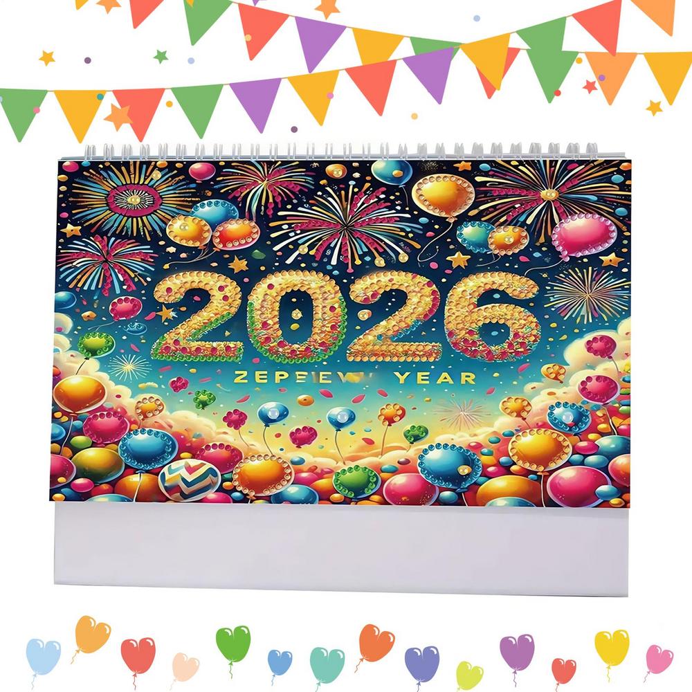 

Desk Calendar 2026 Rhinestone Art Desk Calendar 2026 Planner Monthly Planner Home Decor For Apartment Dorm Office Living Room