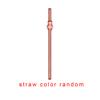1/5/7Pcs 1set Bear Glass Straw Transparent Color Cartoon Shaped Straw Environmental Protection and Heat Resistance