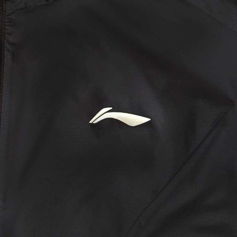 Li-Ning Casual Versatile Logo Print Hooded Zipper Windbreaker Unisex Outerwear AFDVG39-1