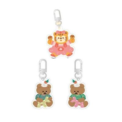 Přívěsek na klíče z pryskyřice akrylu Jelly Crew (Cheech Land/Vaření Cookie) Vyberte 1, oblíbená fráze v Koreji