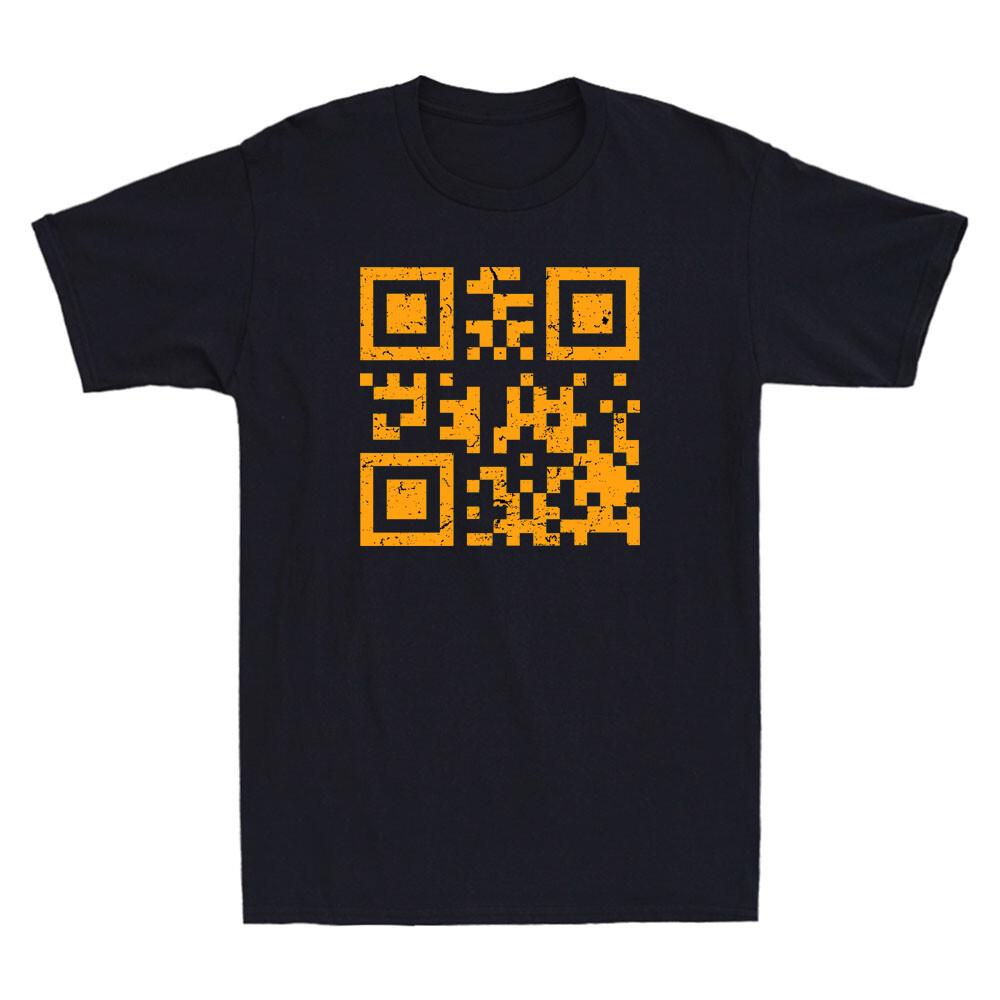Fuc K You Q R Code Funny Graphic Joke Gifts Vintage Men's Short Sleeve T-Shirt