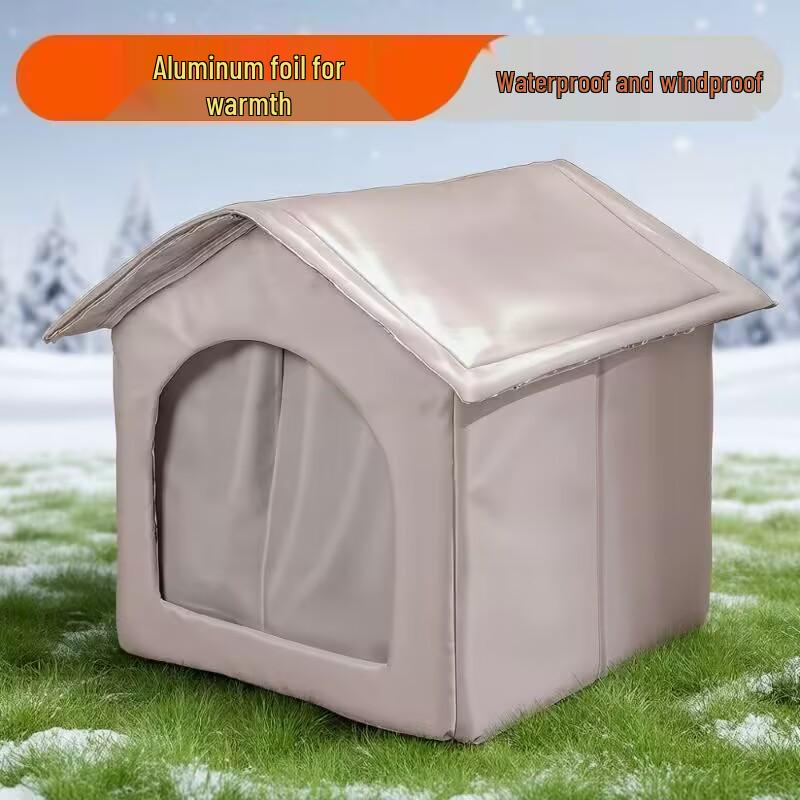 

Windproof & Waterproof Outdoor Cat Shelter: Enclosed All-Season Warmth & Cold Protection for Stray Cats and Small Dogs Small 33*33*33 cm